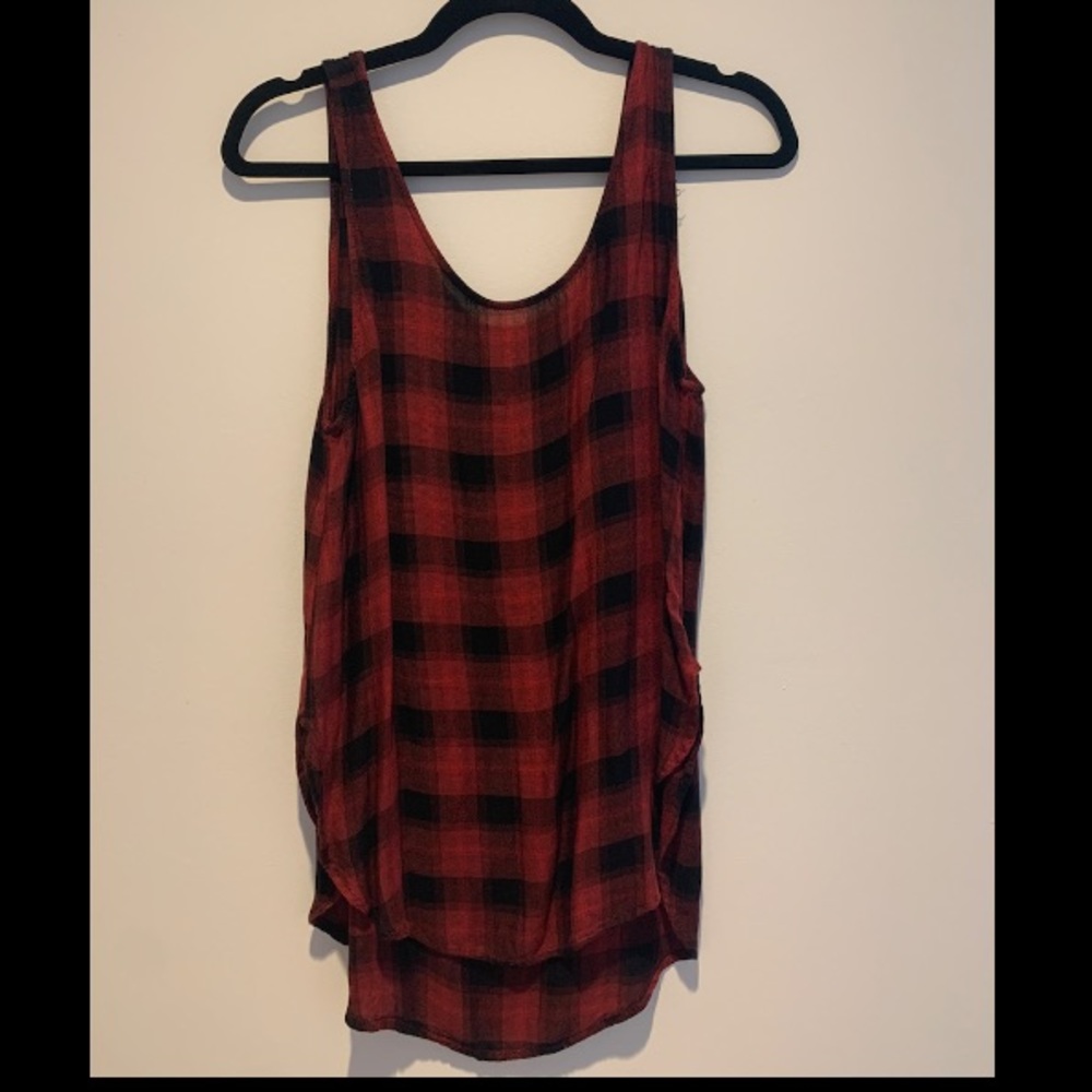 Checkered Longer Tank